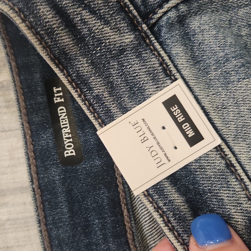 Judy Blue Skinny Distressed Blue Jeans Size 1/25, New With Tags! - Picture 3 of 11